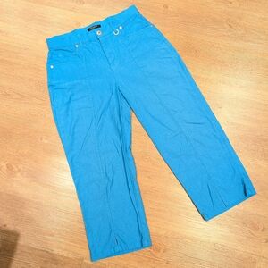 Simon Chang Blue Capri Pants